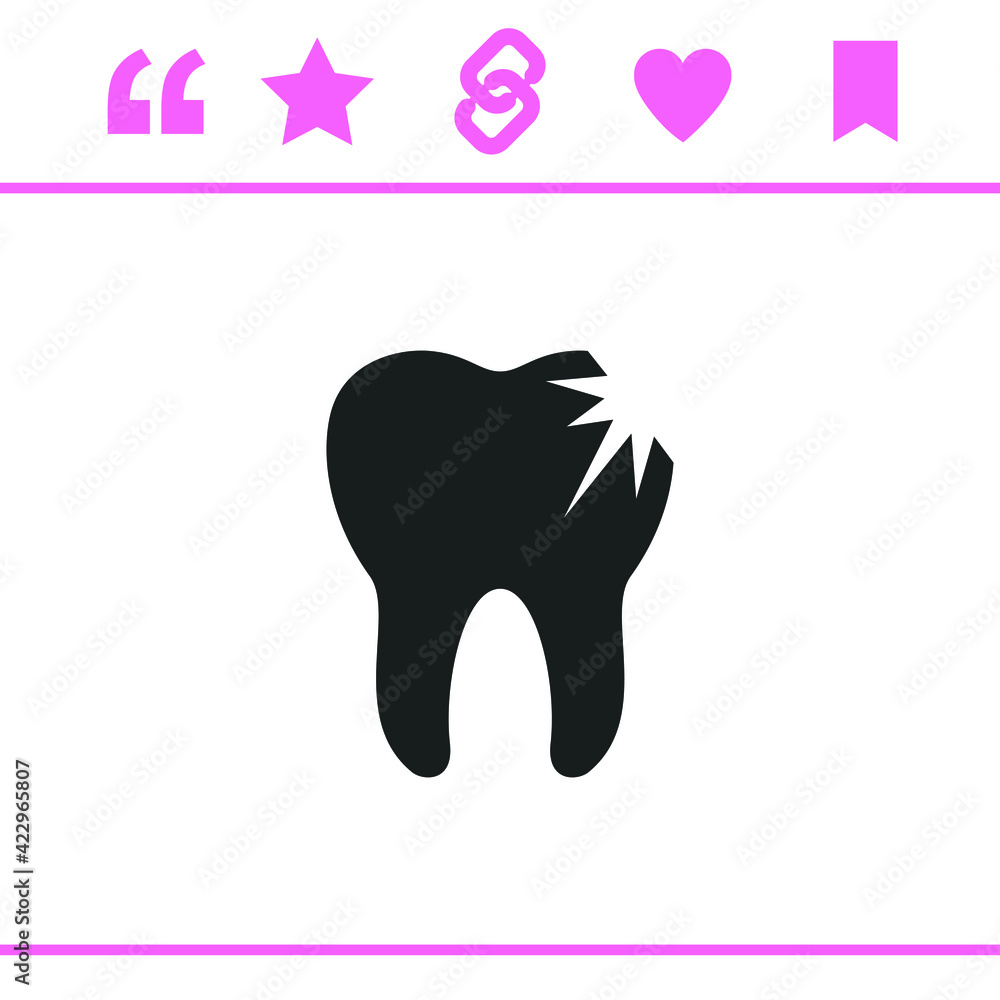 Simple black vector icon on white background Simple black vector icon on white background