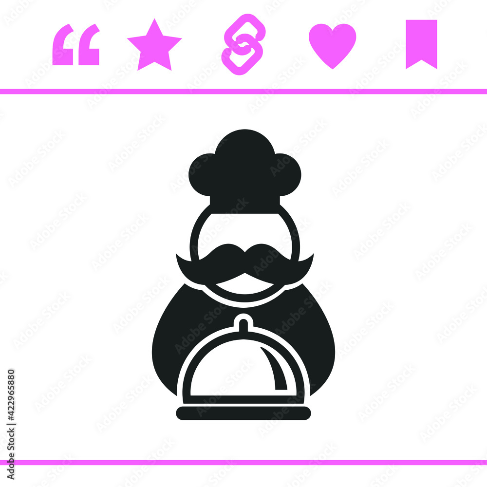 Simple black vector icon on white background Simple black vector icon on white background