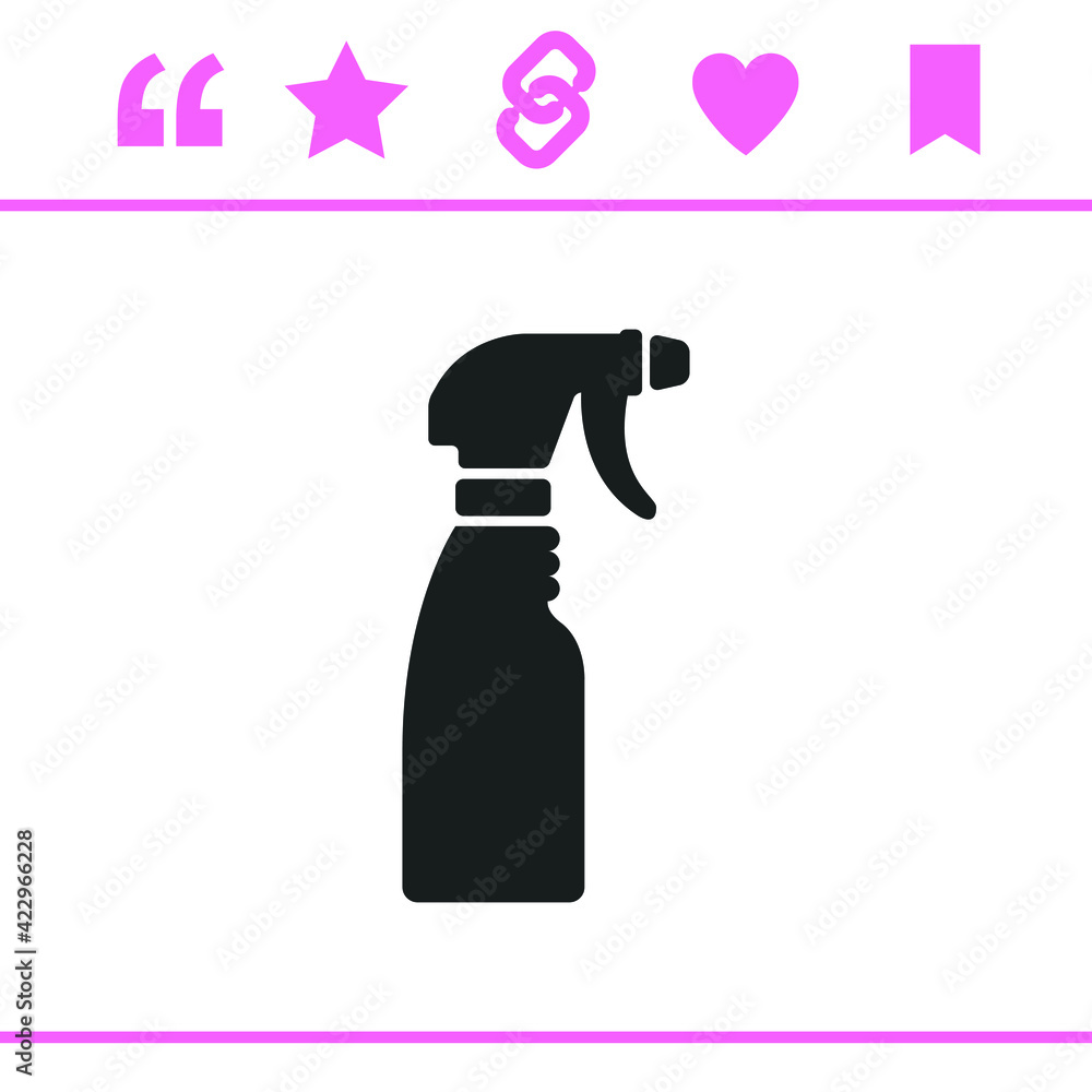 Simple black vector icon on white background Simple black vector icon on white background