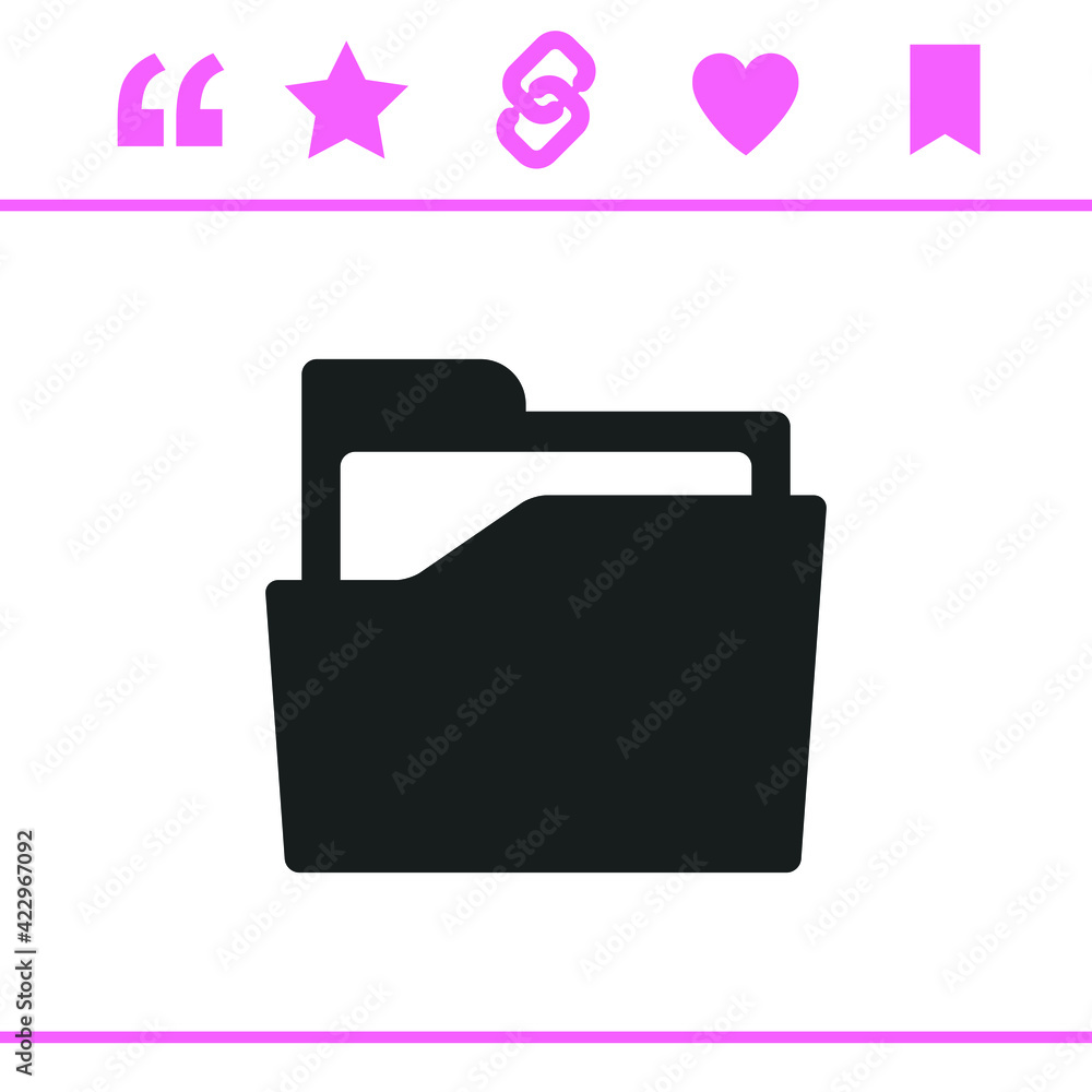 Simple black vector icon on white background Simple black vector icon on white background