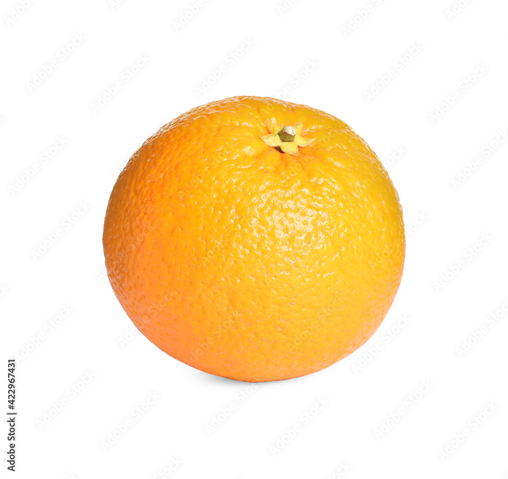 Delicious ripe orange isolated on white. Exotic fruit Delicious ripe orange isolated on white. Exotic fruit