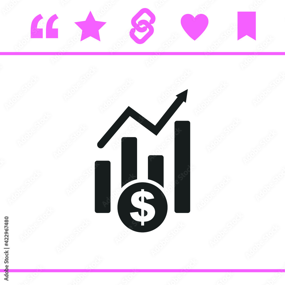 Simple black vector icon on white background Simple black vector icon on white background