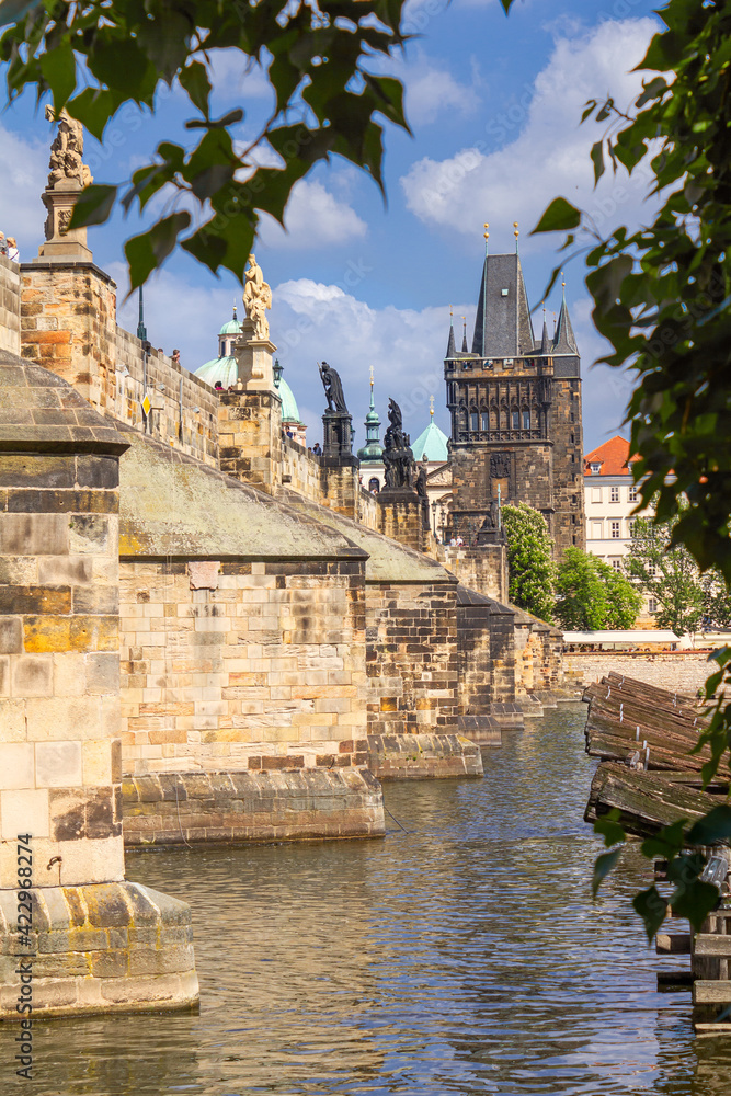 Charles Bridge in Prague, Czech Republic.