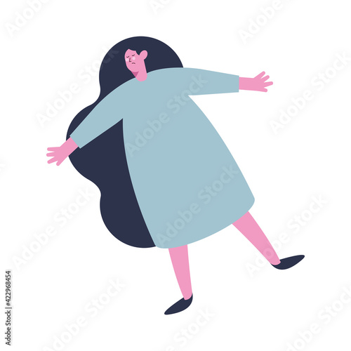 depressed girl character