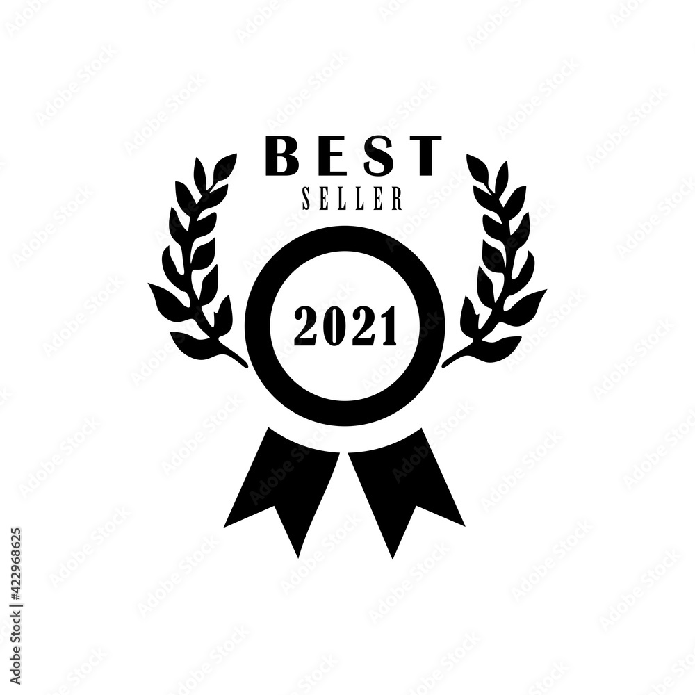 Best seller badge simple logo design. Best selling vector isolated Best seller badge simple logo design. Best selling vector isolated