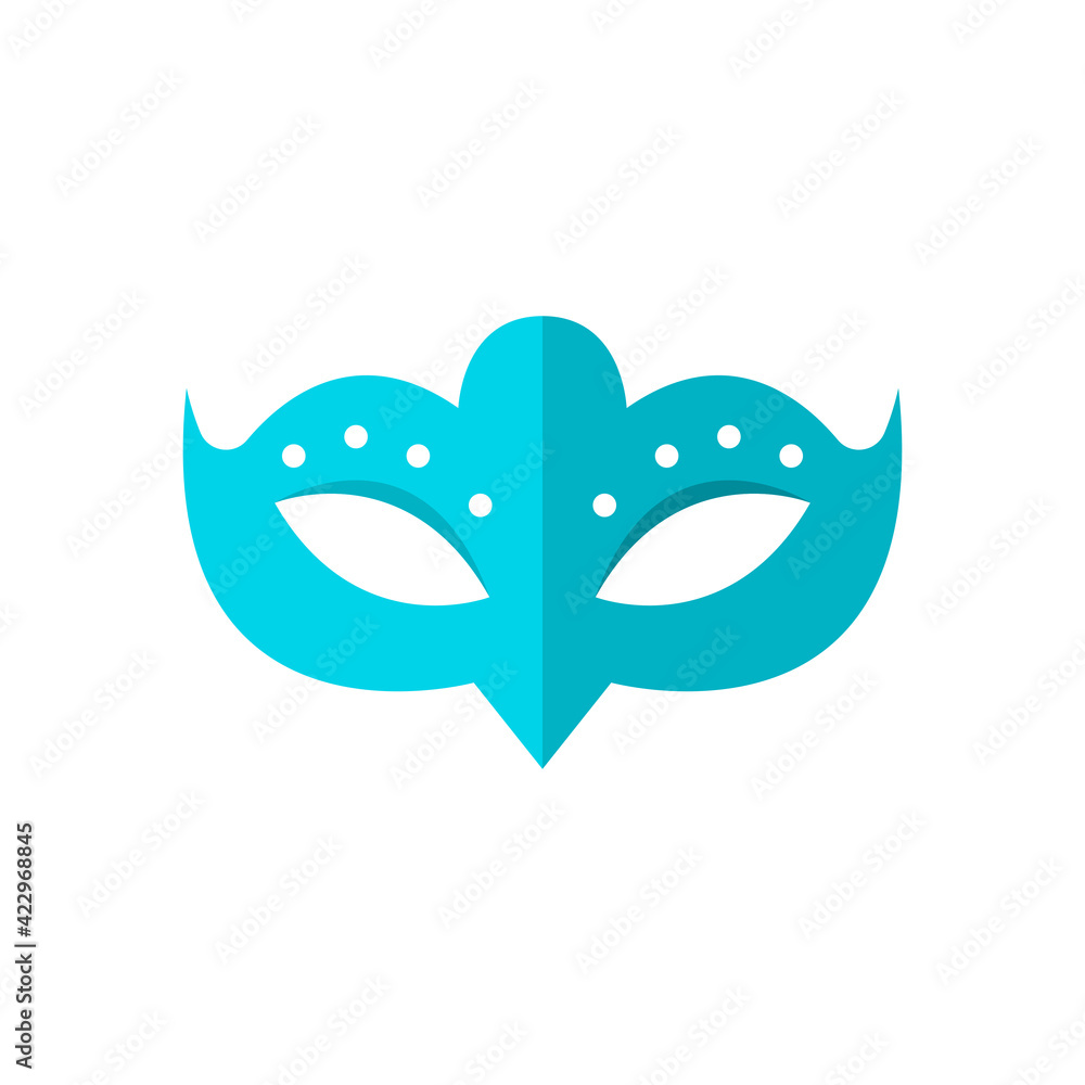 Carnival mask isolated. Vector illustration isolated on white background Carnival mask isolated. Vector illustration isolated on white background