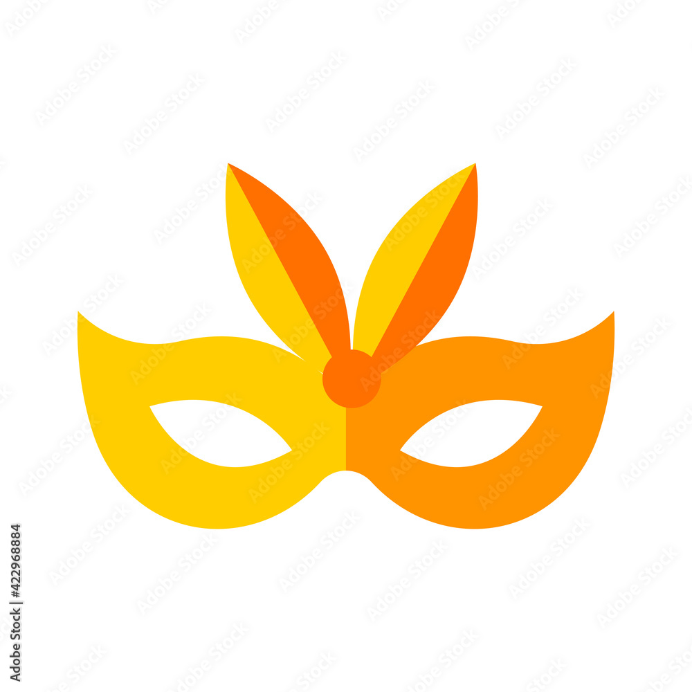 Carnival mask isolated. Vector illustration isolated on white background Carnival mask isolated. Vector illustration isolated on white background