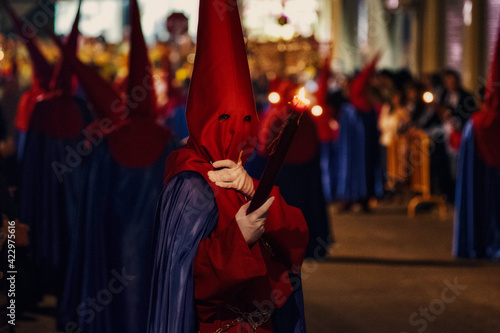 Nazarene in the Procession at Holy Christian Week in Spain