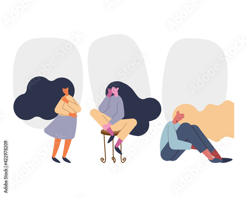 displeased girls characters
