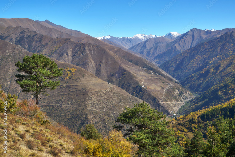 Beautiful valley in Dagestan republic of Russia