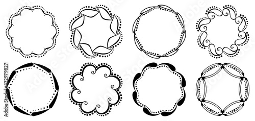 Set of decorative frames. G...