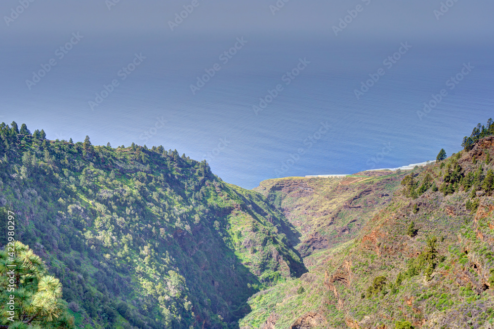 La Palma island coastline, HDR Image