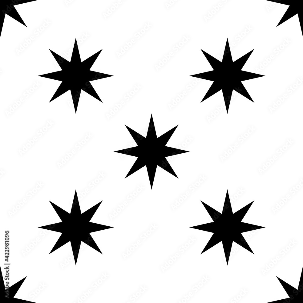 Repeatable, seamless star, star shape pattern, background Repeatable, seamless star, star shape pattern, background
