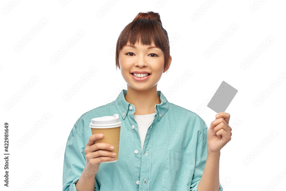 happy asian woman drinking coffee happy asian woman drinking coffee