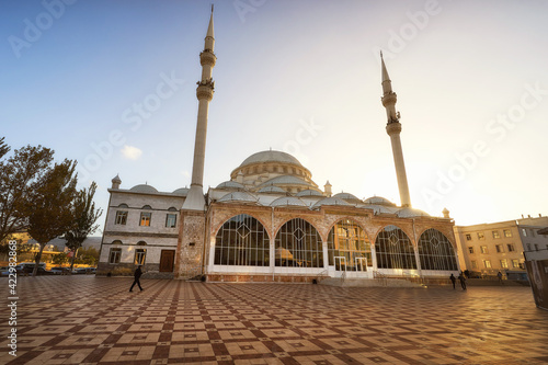 Front view of the Grand Mosque in Makhachkala photo
