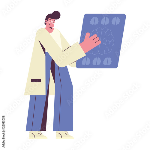 doctor with scan