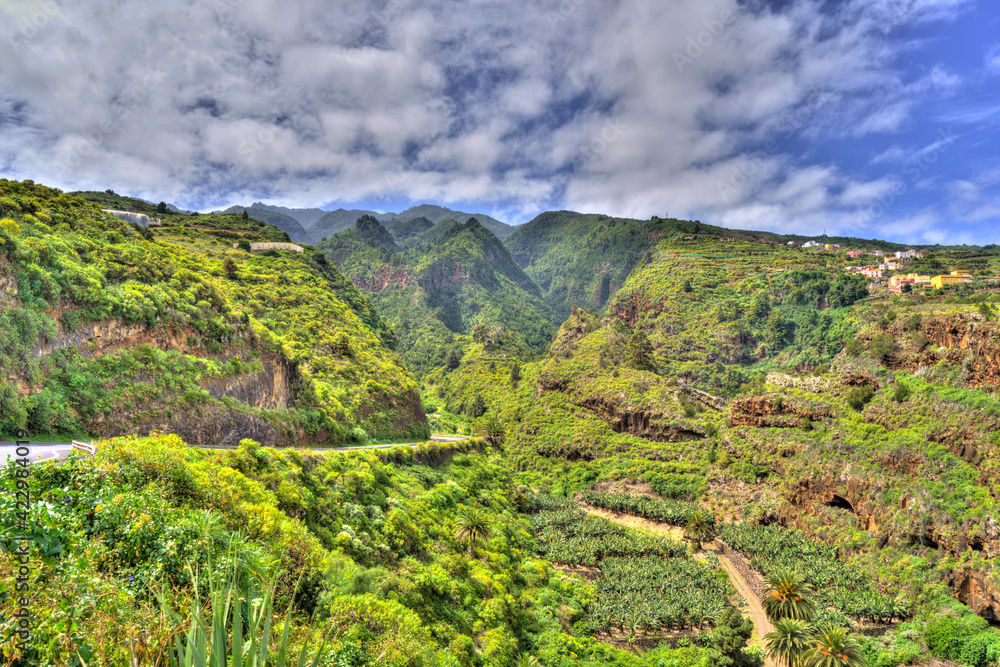 Volcanic landscape on La Palma, HDR Image