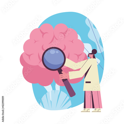 female doctor searching
