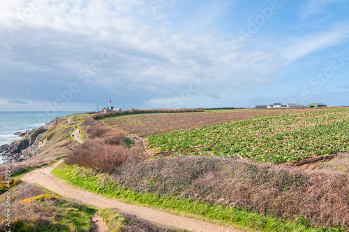 Panorama de la côte bretonne en bordure du continent