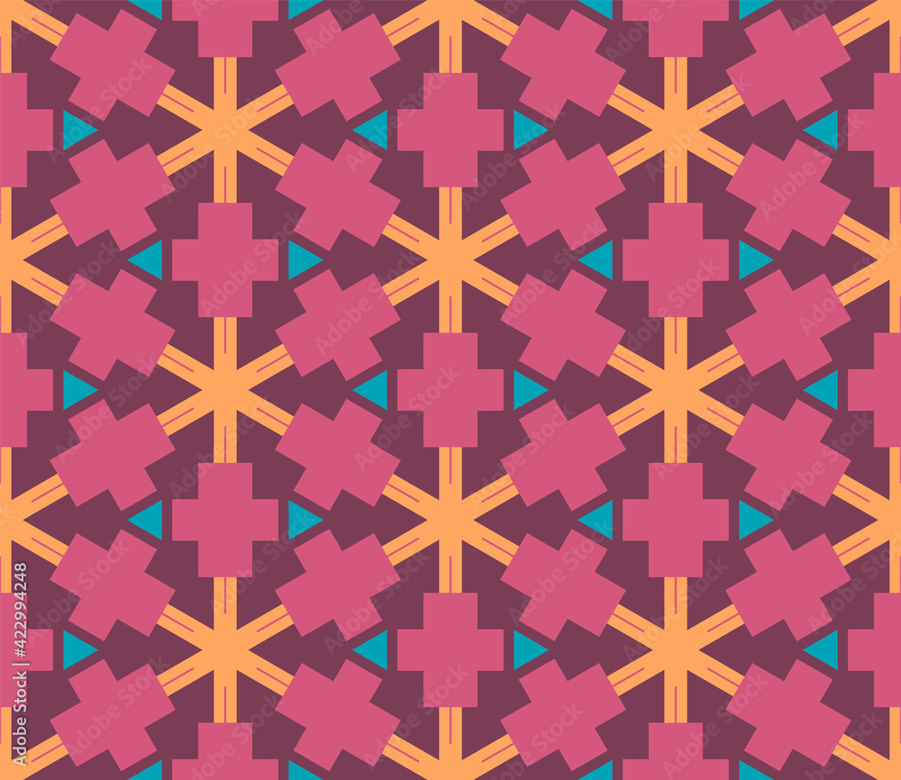 Abstract fantasy thin line hexagon, triangle geometric seamless pattern. Creative mosaic, tile background. Abstract fantasy thin line hexagon, triangle geometric seamless pattern. Creative mosaic, tile background.