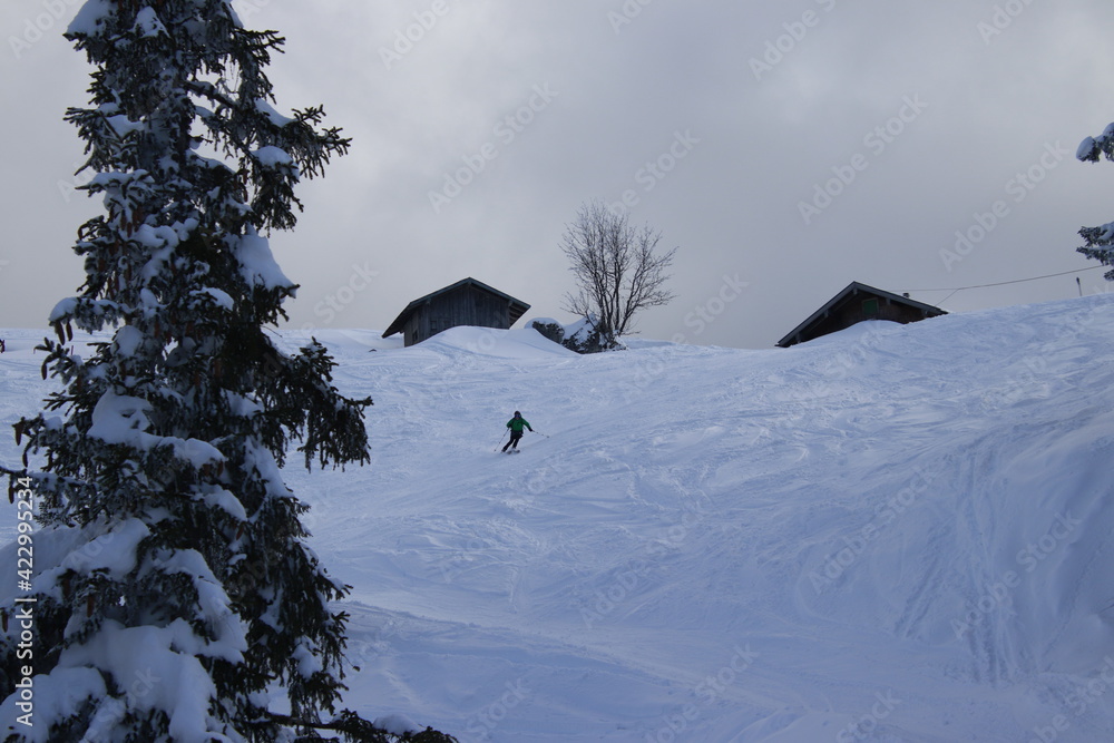 Fototapeta premium Traumhafter Winter ist zurück im Mangfallgebirge
