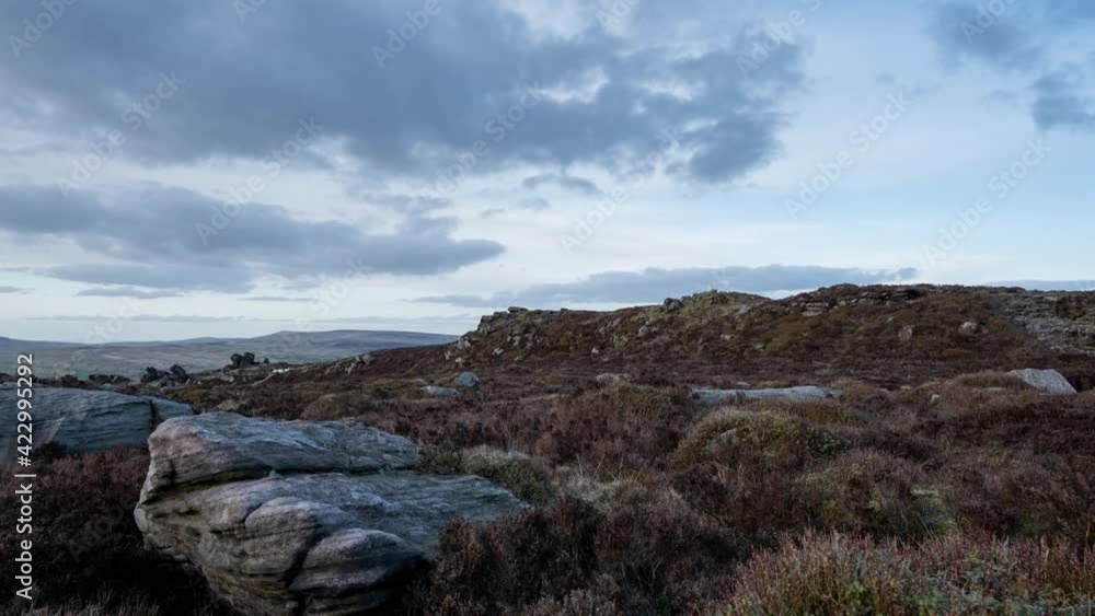 Timelapse of scurrying clouds at The Roaches, Peak District, Staffordshire. Timelapse of scurrying clouds at The Roaches, Peak District, Staffordshire.