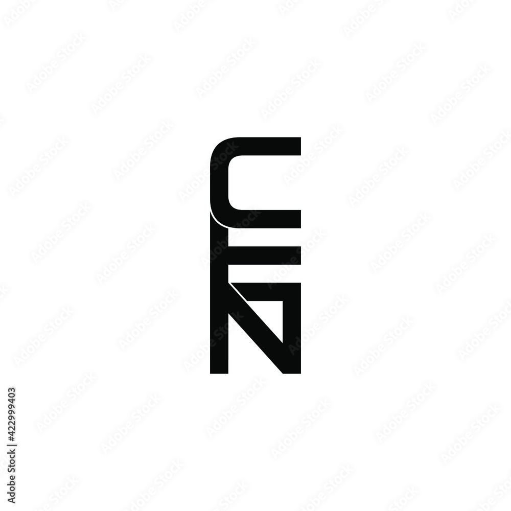 cen letter original monogram logo design cen letter original monogram logo design