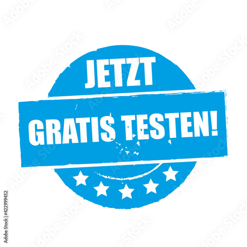 Jetzt gratis testen - Stempel Vektor Illustration