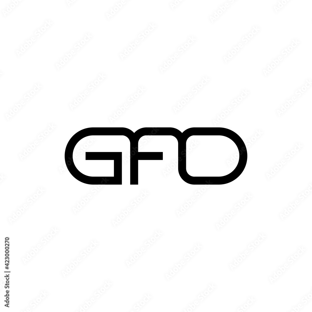 GFD letter logo design vector GFD letter logo design vector
