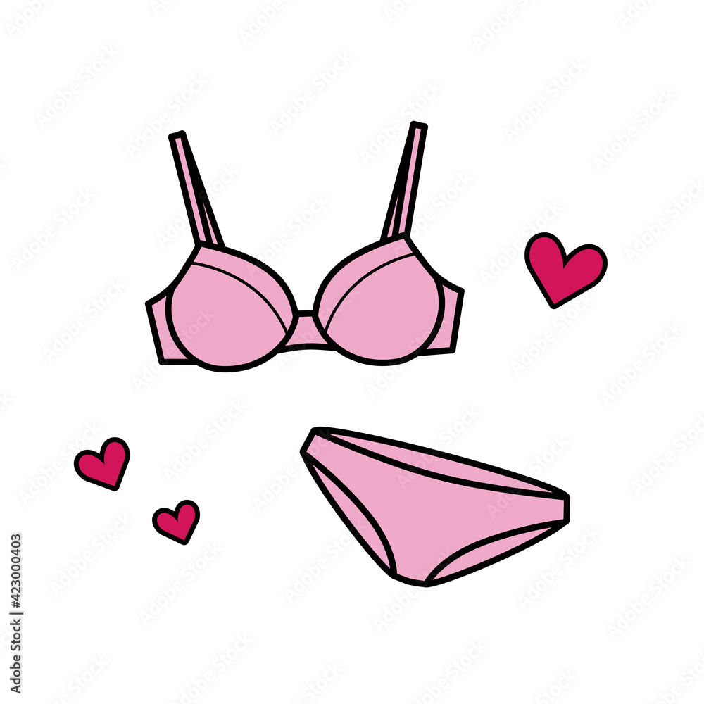 Illustration of underwear. Illustration of underwear.