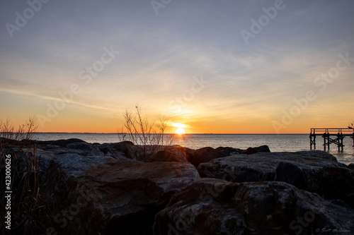 Sunrise on bay