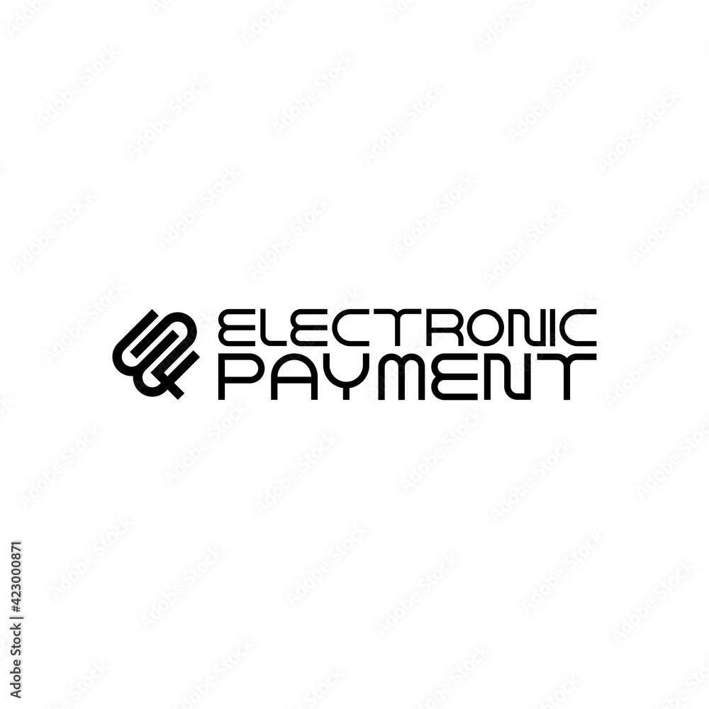 EP letter ELECTRONIC PAIMENT logo design vector EP letter ELECTRONIC PAIMENT logo design vector