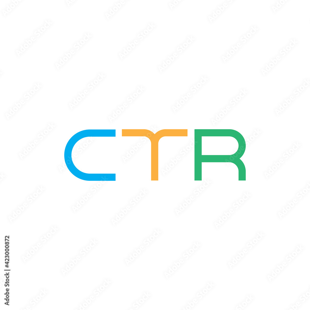 CTR letter logo design vector CTR letter logo design vector