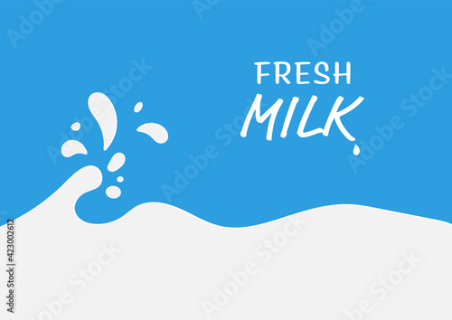 Milk splash vector illustration abstract background