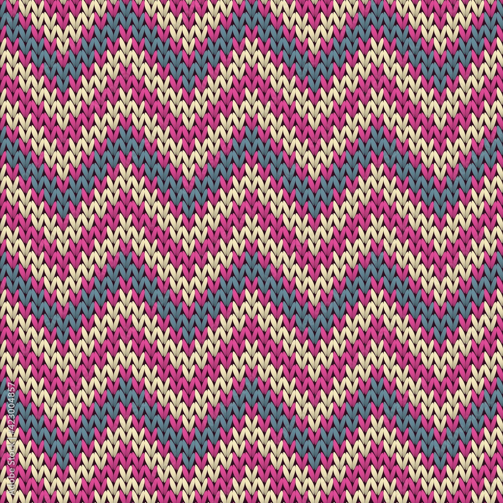 Cashmere chevron stripes knitting texture