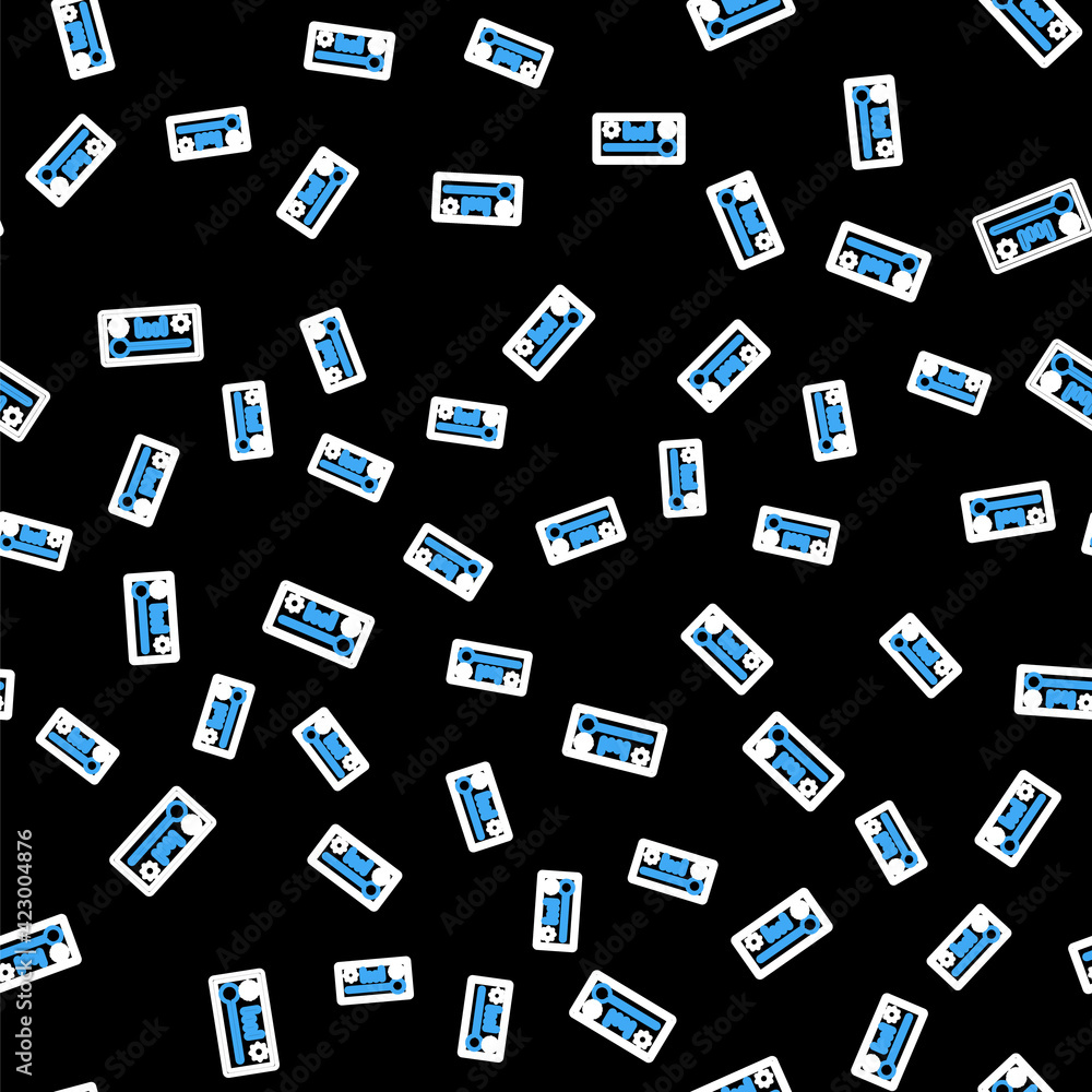 Line Meteorology thermometer measuring heat and cold icon isolated seamless pattern on black background. Thermometer equipment showing hot or cold weather. Vector Line Meteorology thermometer measuring heat and cold icon isolated seamless pattern on black background. Thermometer equipment showing hot or cold weather. Vector