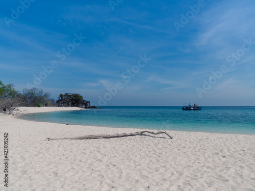 white sand beach at Khai island or Koh Khai, Satun province Thailand, place stop by on the way to Lipe island