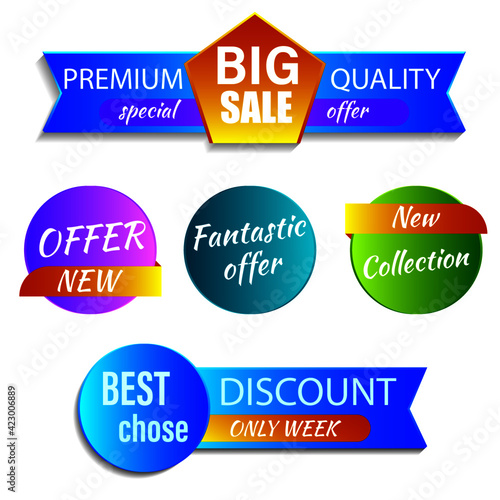 set of sale labels