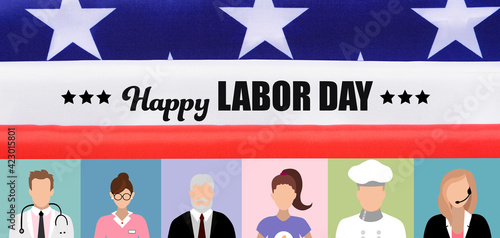 Text HAPPY LABOR DAY and dr...