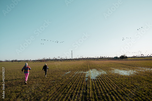 Childs in the field.