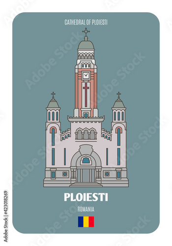 Cuadro en lienzo Cathedral of Ploiesti, Romania