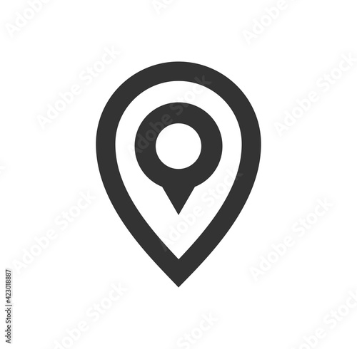 Map Pin for Graphic Design Projects, location marker icon