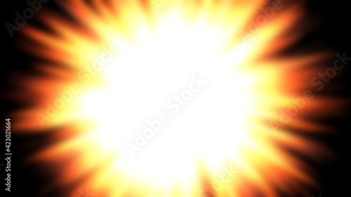Sparkling sun mate illustration background .defocused perspective , fit for your background project.