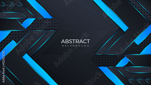 Modern abstract geometric shapes background design template, gaming background template design