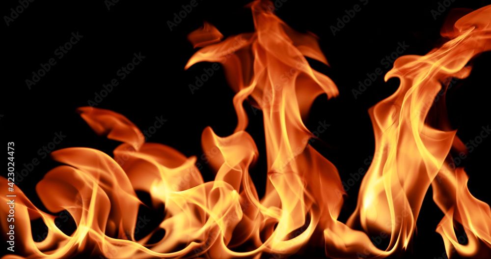 Fototapeta premium closeup Fire flame abstract background