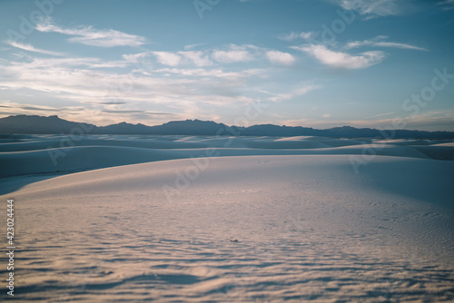 White Sands desert on sunny day