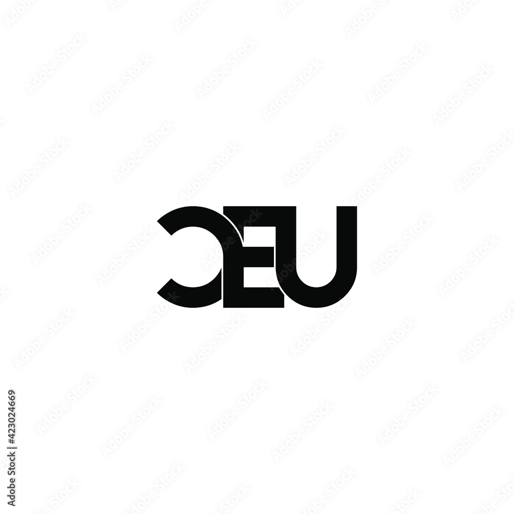 ceu letter original monogram logo design ceu letter original monogram logo design