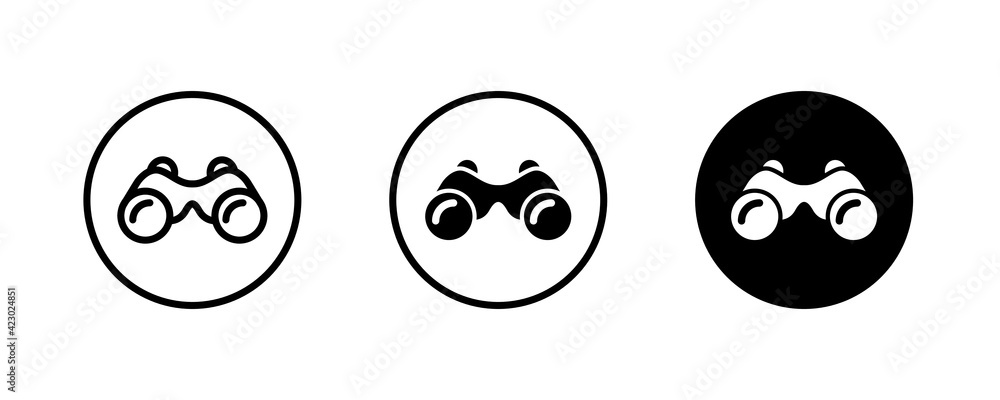 Binoculars icon, icons button, vector, sign, symbol, logo, illustration, editable stroke, flat design style isolated on white linear pictogram Binoculars icon, icons button, vector, sign, symbol, logo, illustration, editable stroke, flat design style isolated on white linear pictogram