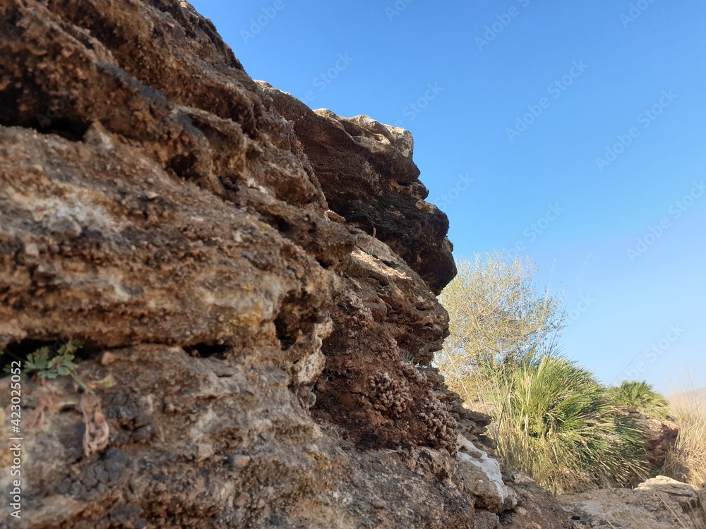 Big rocks in the mountains of Algeria Tiaret