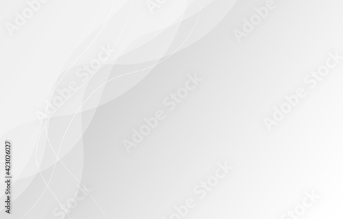 Gray wave sea lines curve background banner vector.